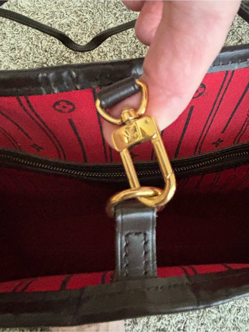Louis Vuitton LV large neverfull  Damier Ebene mint condotion